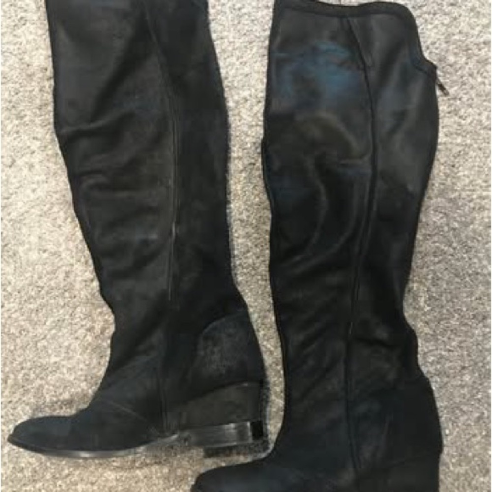 Naughty Monkey Black Over the Knee Boots